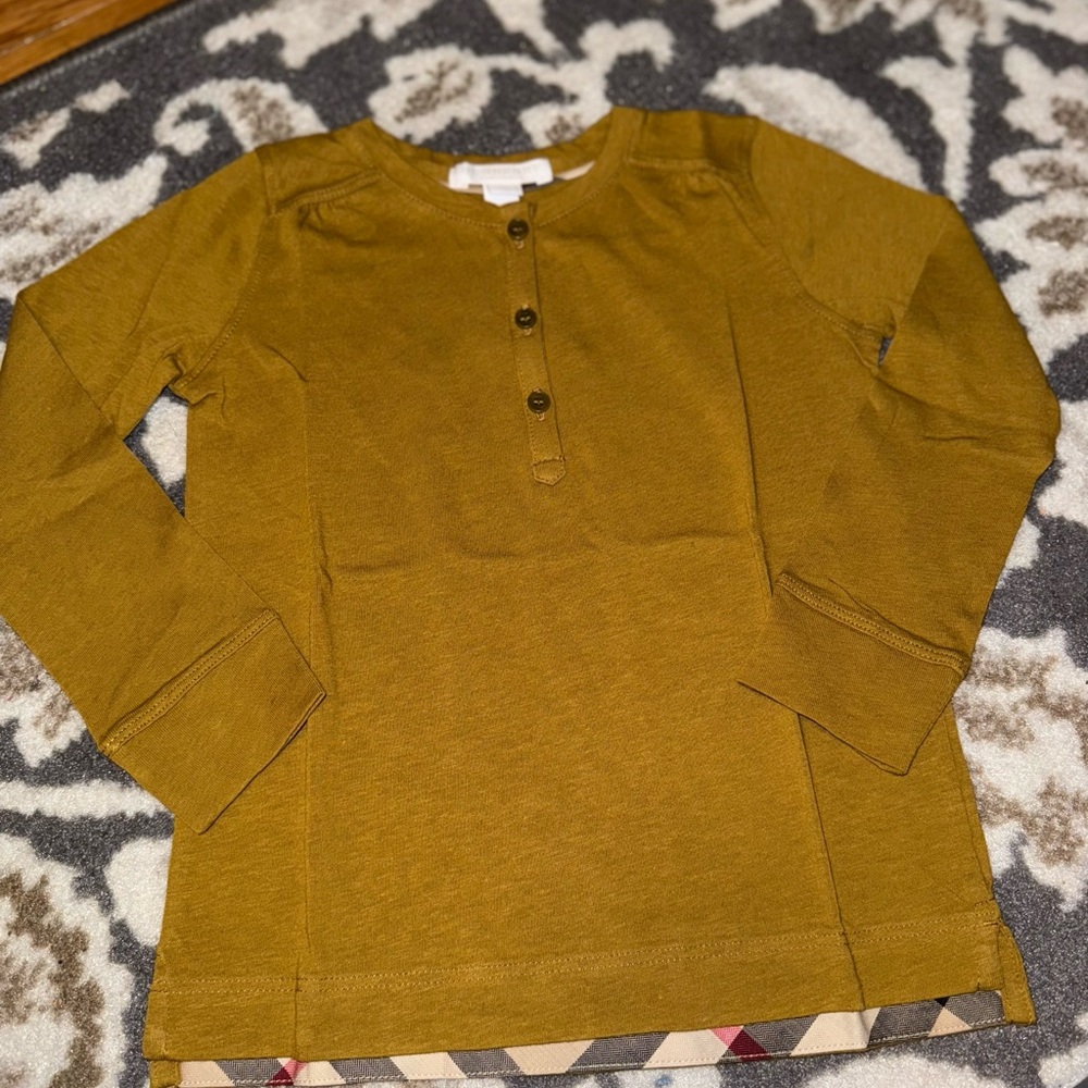 Kids Mustard Long Sleeve Shirt